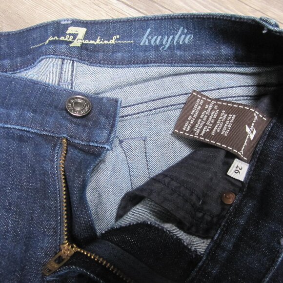 7 For All Mankind Women's Kaylie Blue Jean - Picture 3 of 5